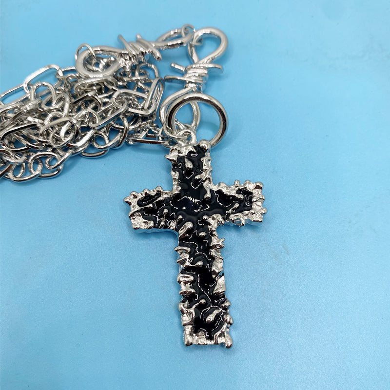 Noir Crucifix Charm