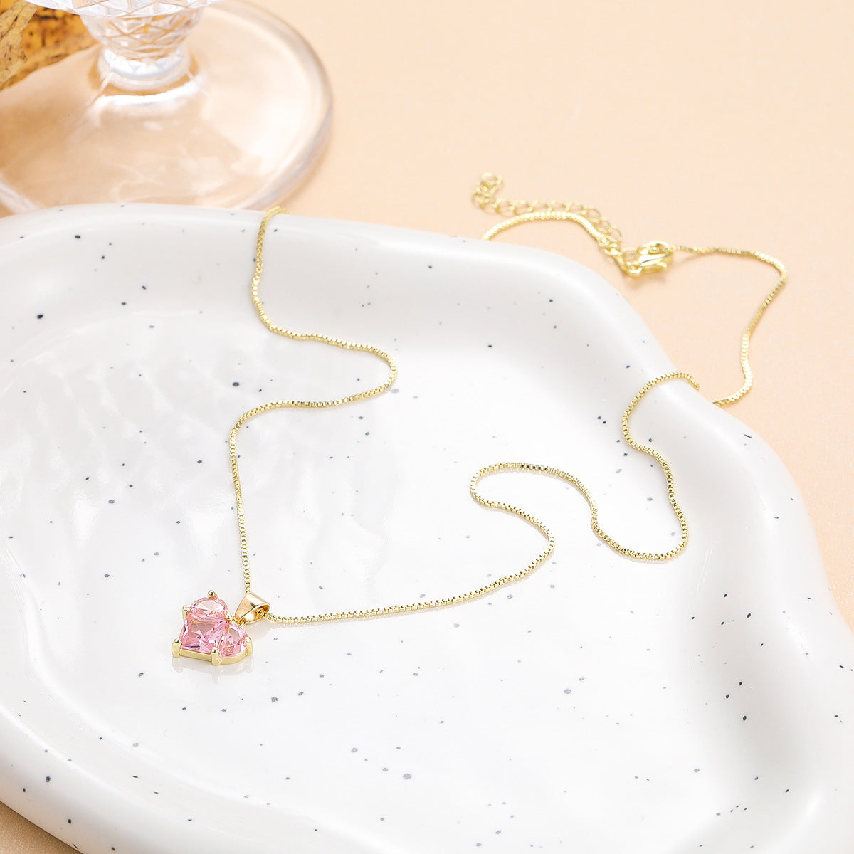Blushing Heart Pendant