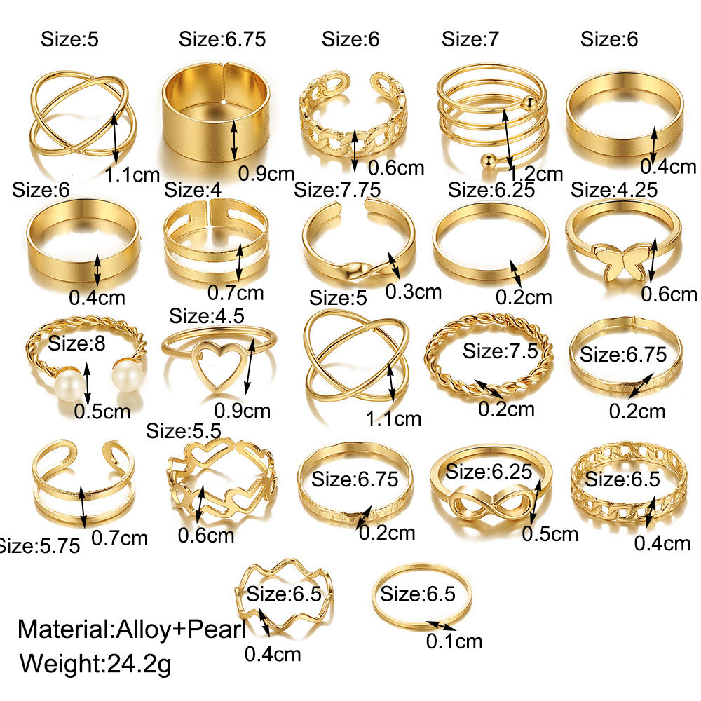 Eternal Elegance Gold-Toned Ring Collection