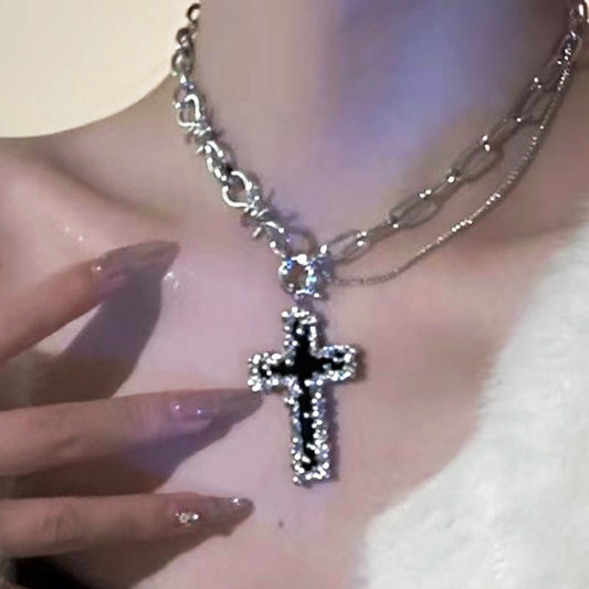 Noir Crucifix Charm